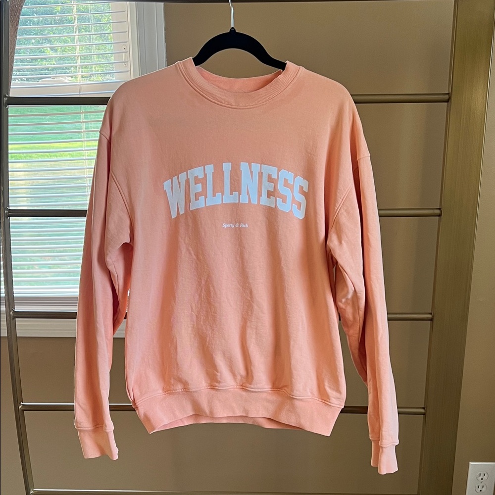 Sporty & rich wellness sweater S peach rare